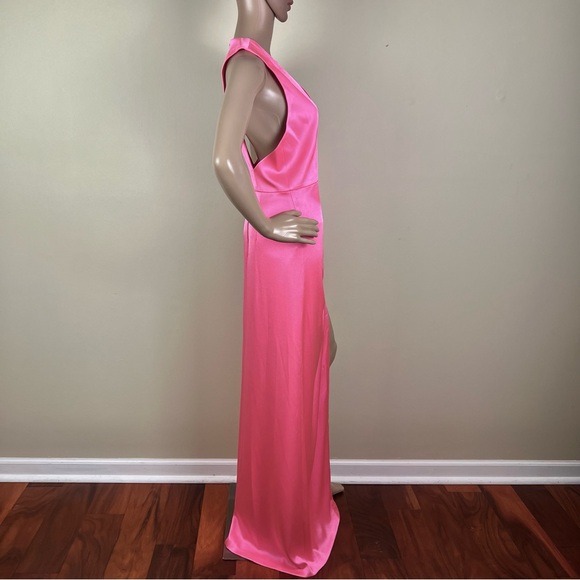 NEW ALICE + OLIVIA REVOLVE PINK SLEEVELESS MAXI DRESS - Picture 5 of 7